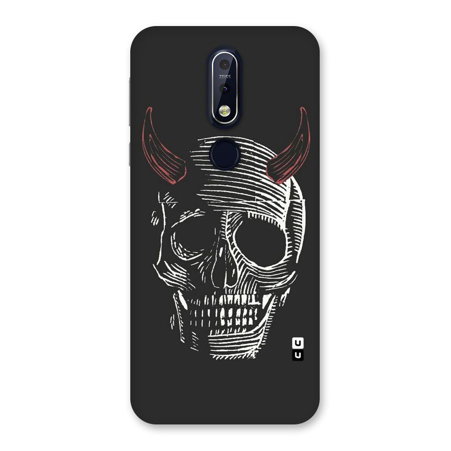Spooky Face Back Case for Nokia 7.1