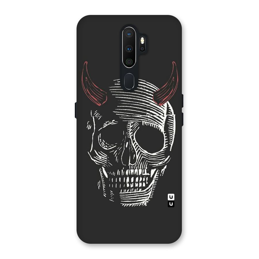 Spooky Face Back Case for Oppo A5 (2020)