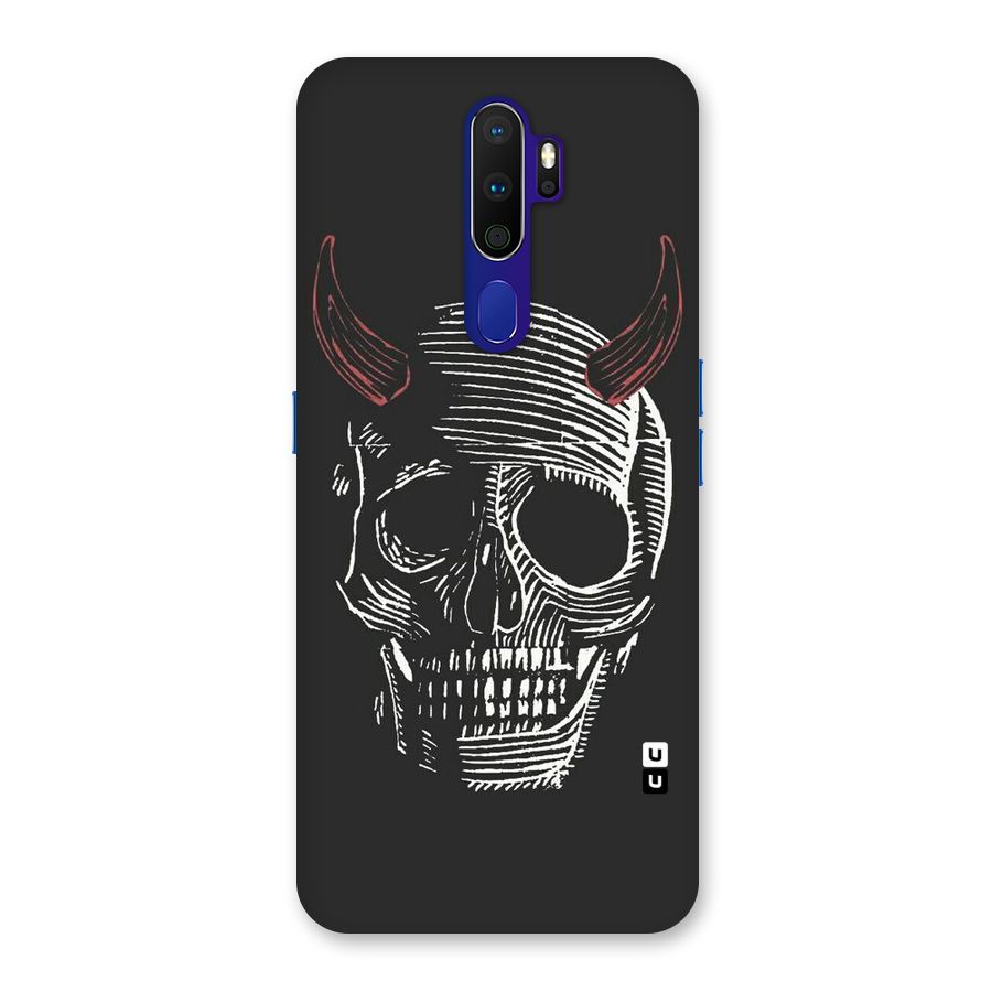 Spooky Face Back Case for Oppo A9 (2020)