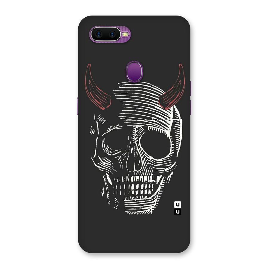 Spooky Face Back Case for Oppo F9