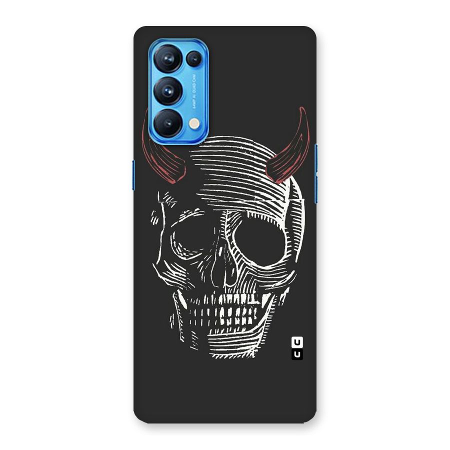 Spooky Face Back Case for Oppo Reno5 Pro 5G