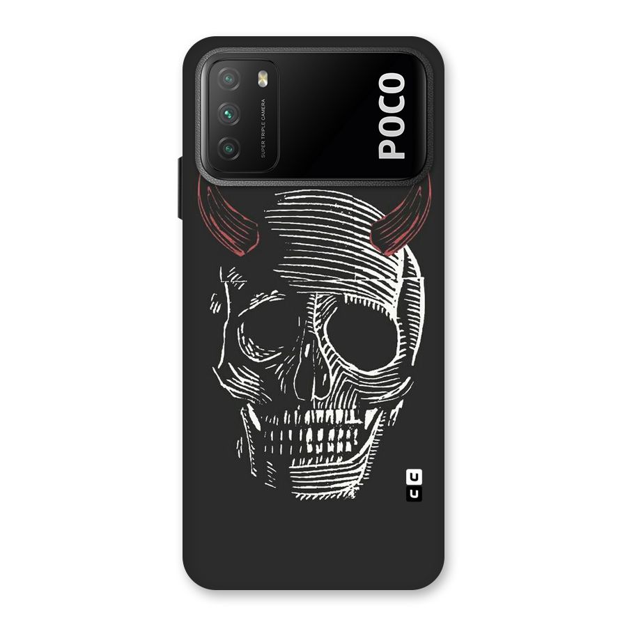 Spooky Face Back Case for Poco M3