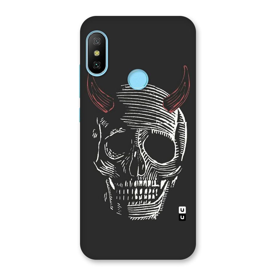 Spooky Face Back Case for Redmi 6 Pro