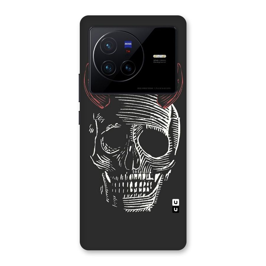 Spooky Face Back Case for Vivo X80