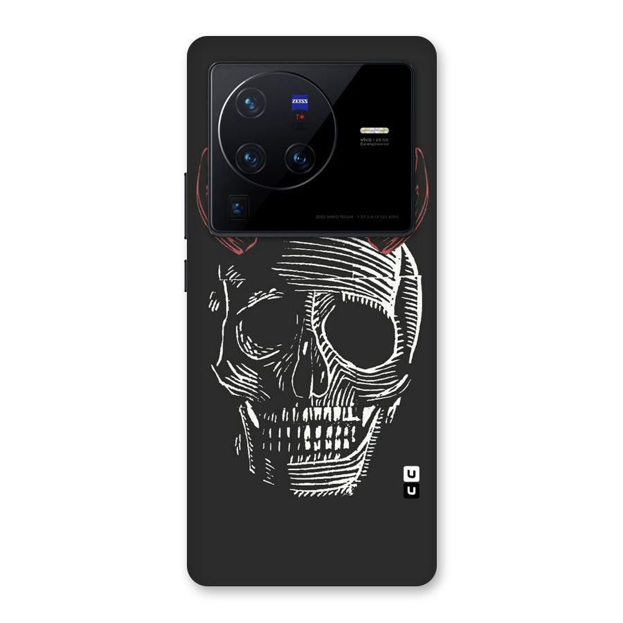 Spooky Face Back Case for Vivo X80 Pro