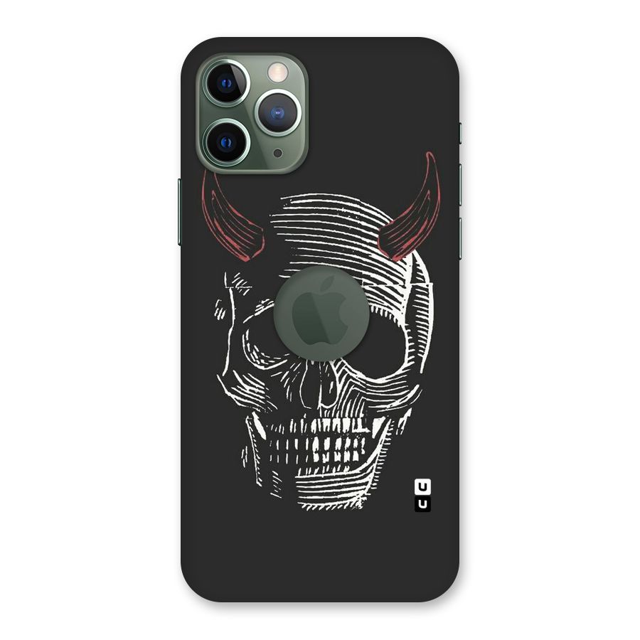 Spooky Face Back Case for iPhone 11 Pro Logo  Cut