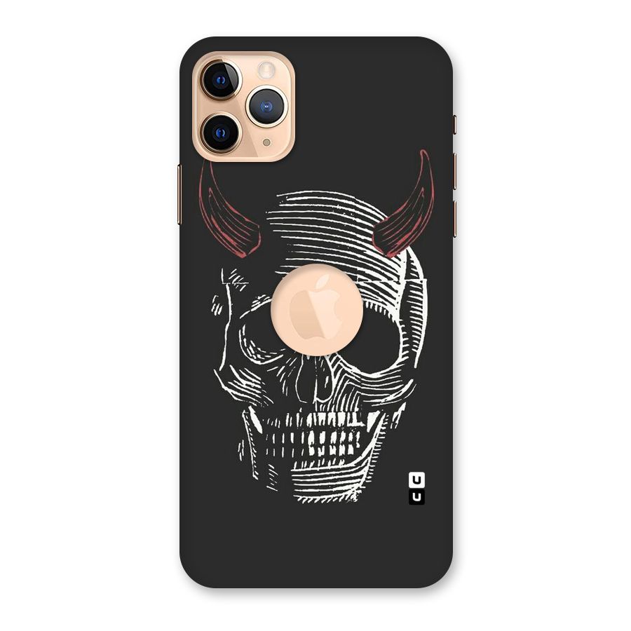Spooky Face Back Case for iPhone 11 Pro Max Logo Cut