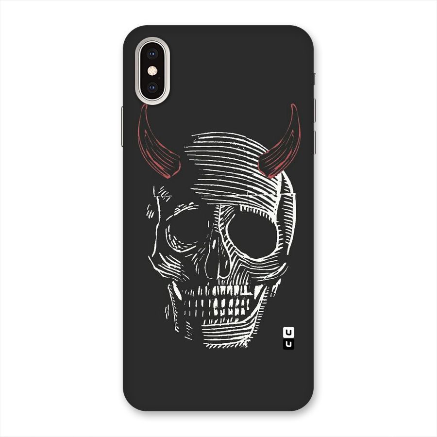 Spooky Face Back Case for iPhone XS Max