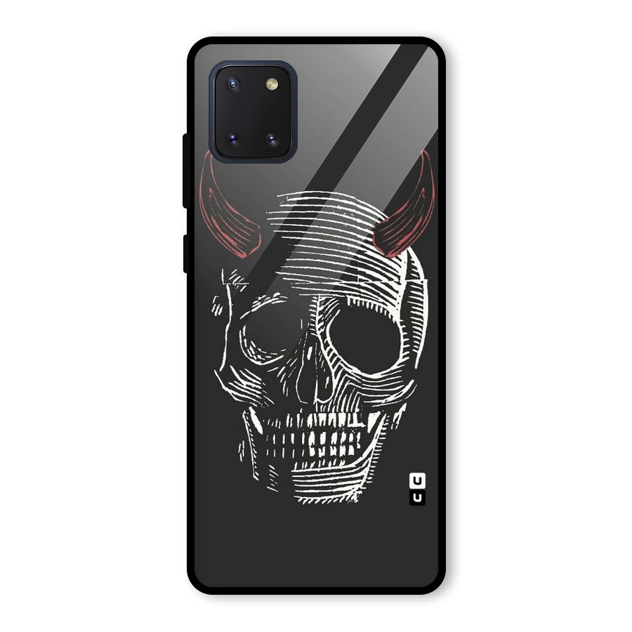 Spooky Face Glass Back Case for Galaxy Note 10 Lite