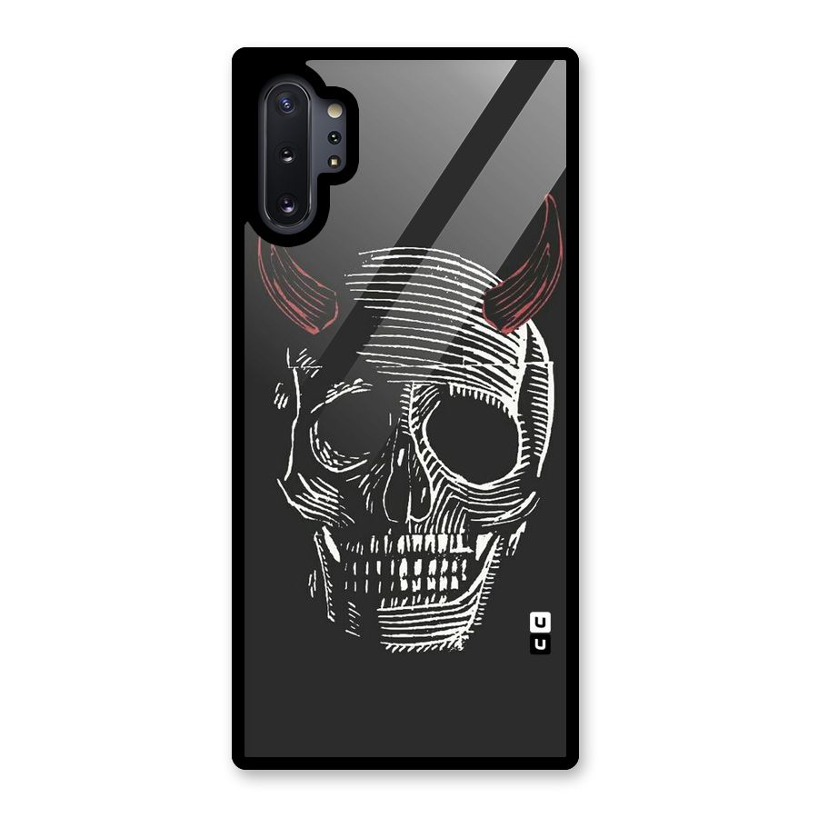 Spooky Face Glass Back Case for Galaxy Note 10 Plus