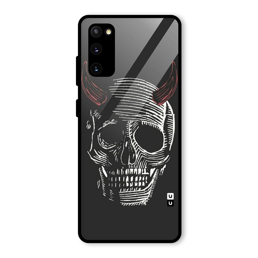 Spooky Face Glass Back Case for Galaxy S20 FE 5G