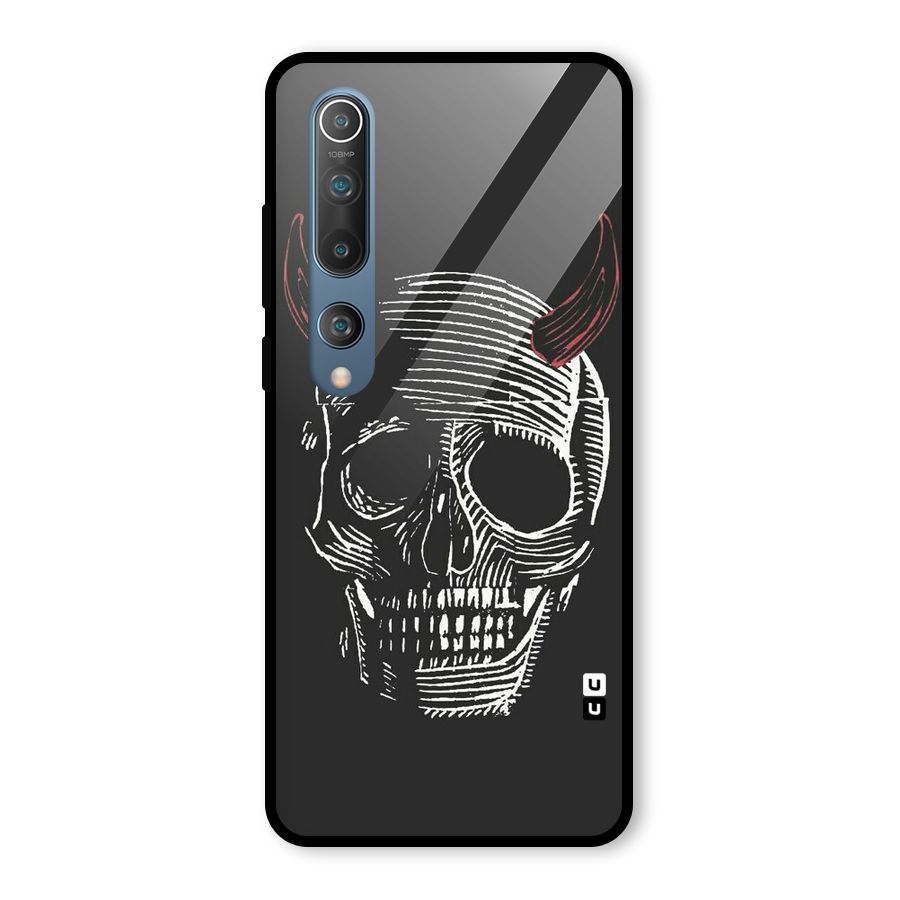 Spooky Face Glass Back Case for Mi 10