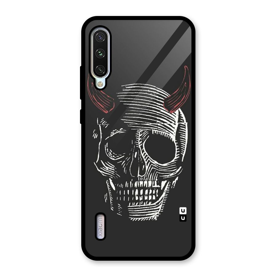 Spooky Face Glass Back Case for Mi A3