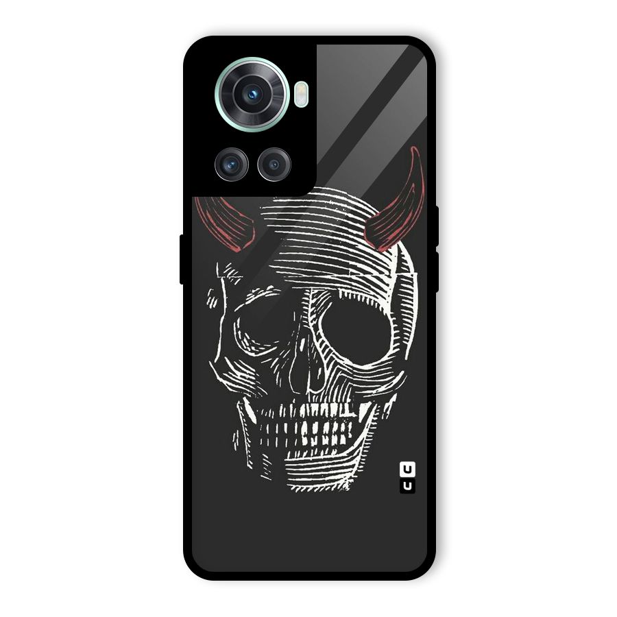 Spooky Face Glass Back Case for OnePlus 10R
