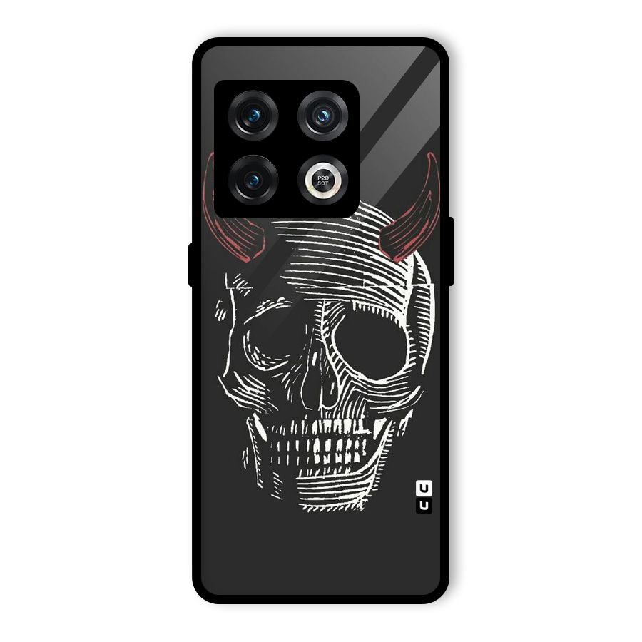 Spooky Face Glass Back Case for OnePlus 10 Pro 5G