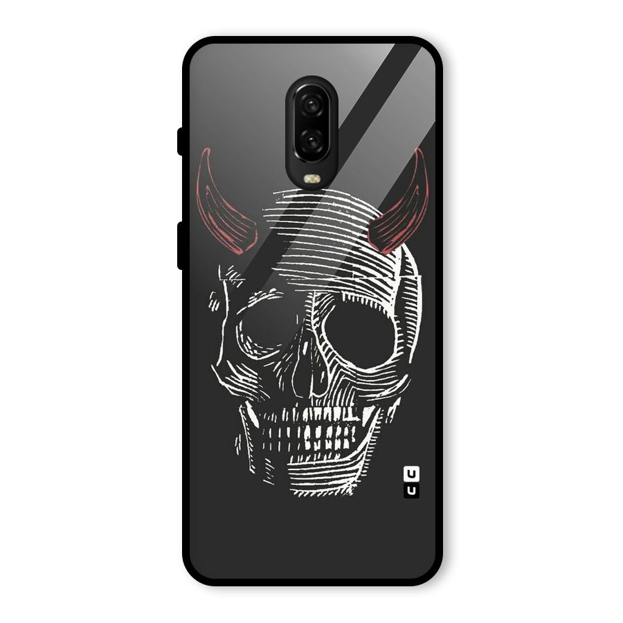 Spooky Face Glass Back Case for OnePlus 6T