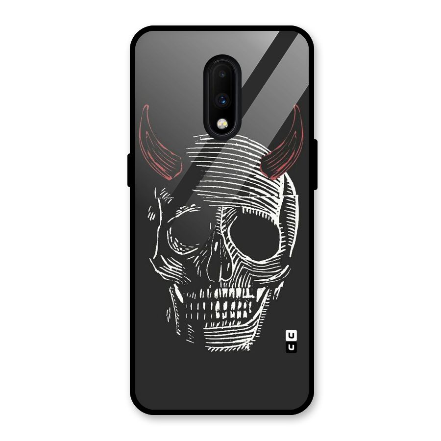 Spooky Face Glass Back Case for OnePlus 7