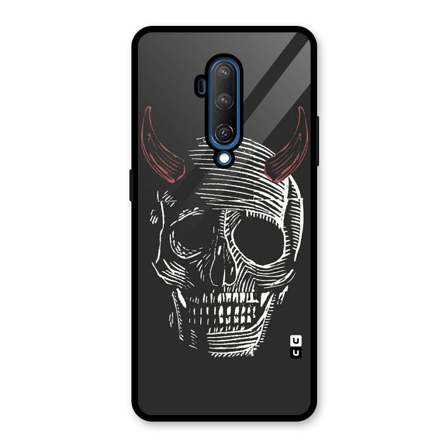 Spooky Face Glass Back Case for OnePlus 7T Pro