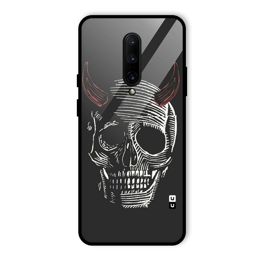 Spooky Face Glass Back Case for OnePlus 7 Pro