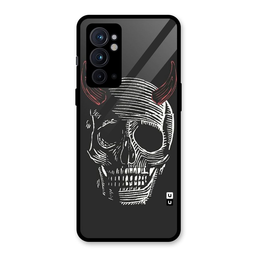 Spooky Face Glass Back Case for OnePlus 9RT 5G
