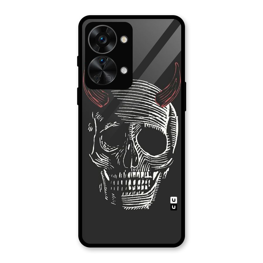 Spooky Face Glass Back Case for OnePlus Nord 2T