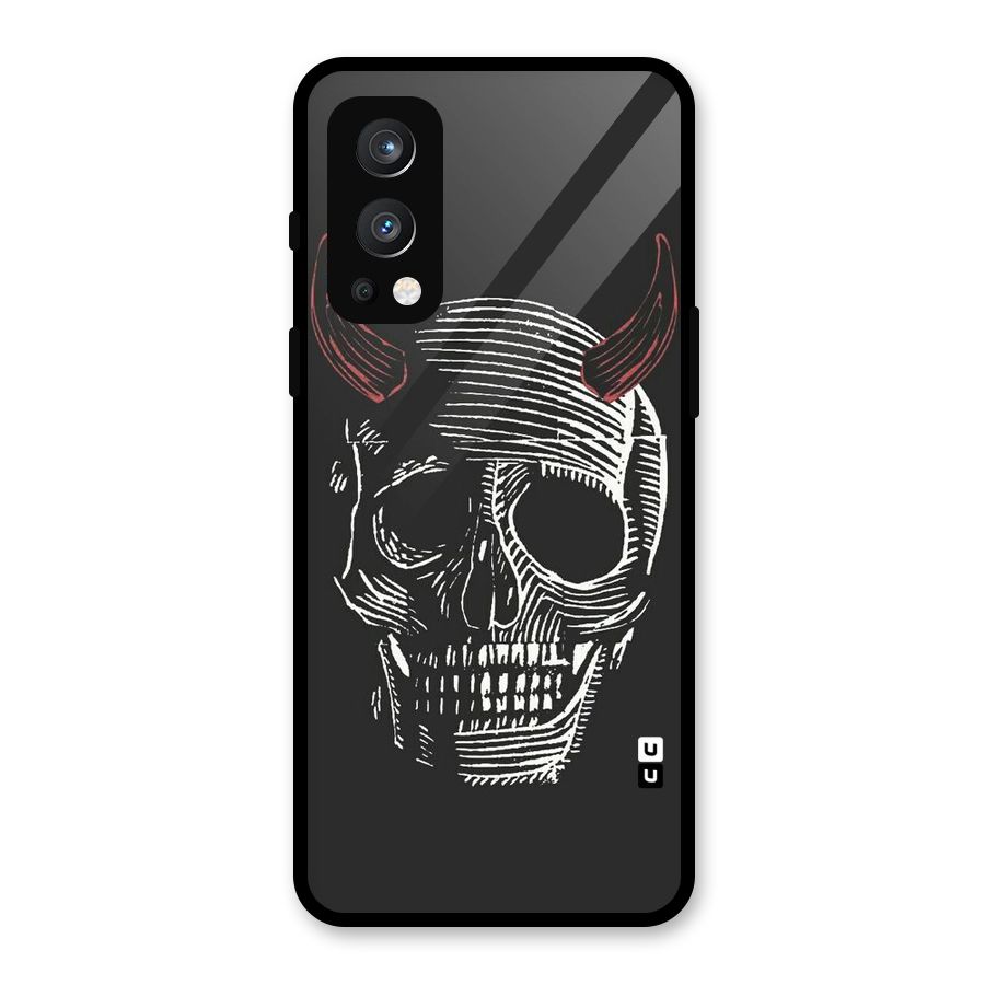 Spooky Face Glass Back Case for OnePlus Nord 2 5G