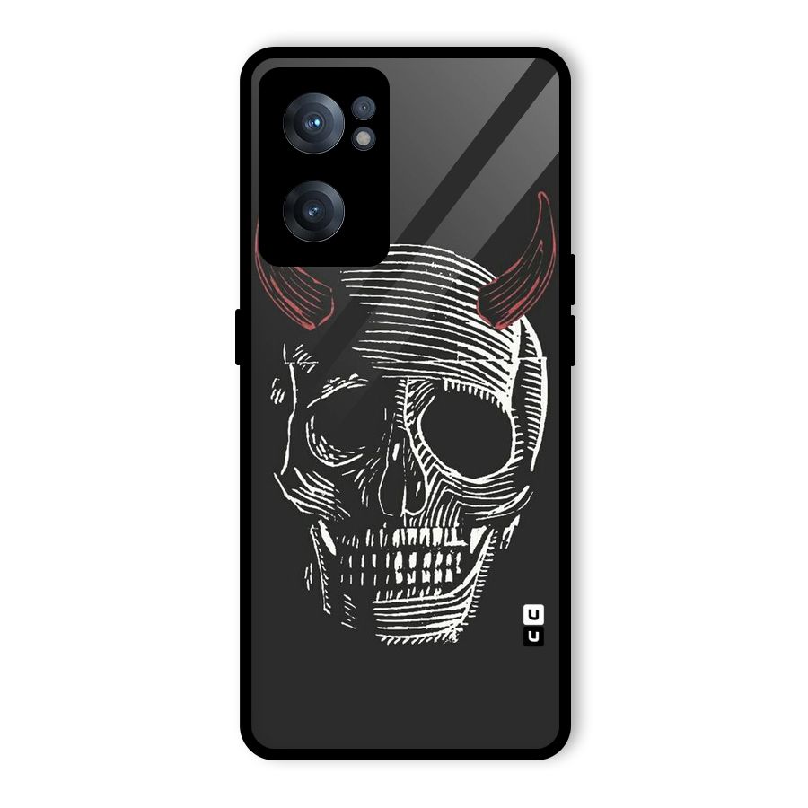 Spooky Face Glass Back Case for OnePlus Nord CE 2 5G