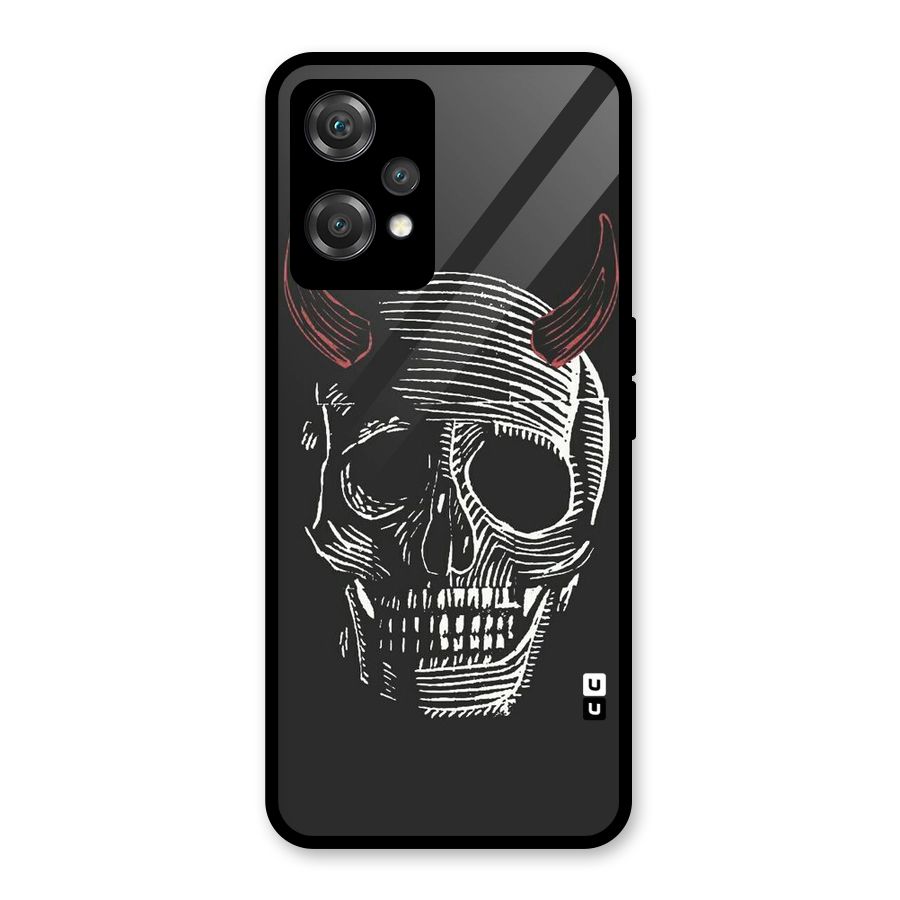 Spooky Face Glass Back Case for OnePlus Nord CE 2 Lite 5G