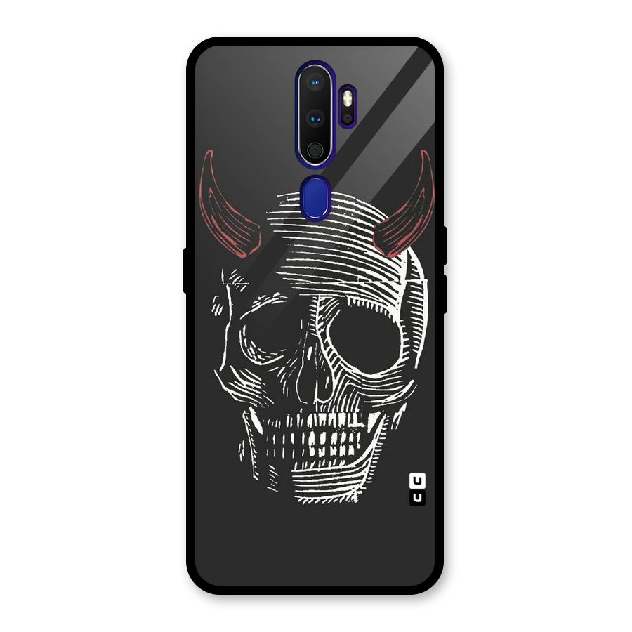 Spooky Face Glass Back Case for Oppo A9 (2020)