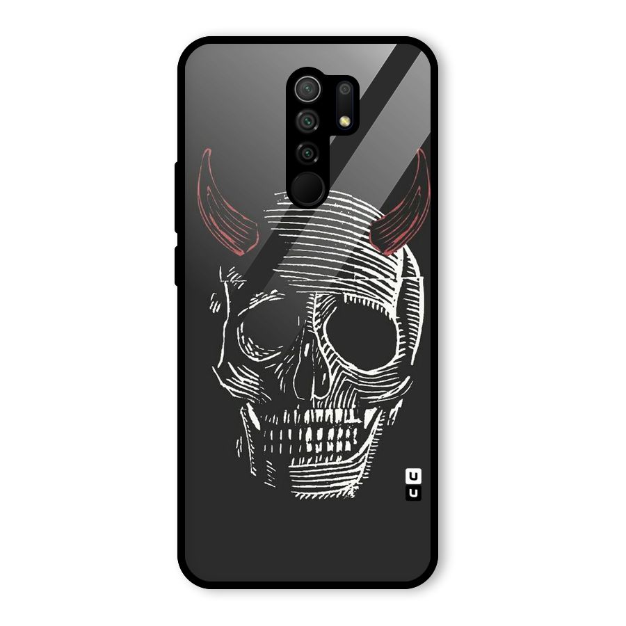 Spooky Face Glass Back Case for Poco M2