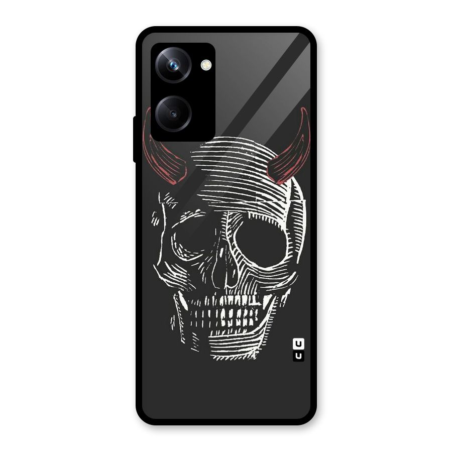 Spooky Face Glass Back Case for Realme 10 Pro