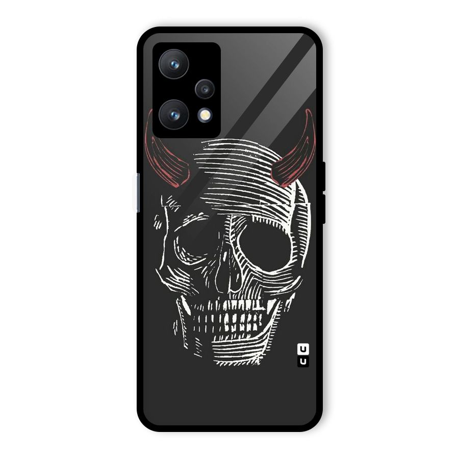 Spooky Face Glass Back Case for Realme 9 Pro 5G