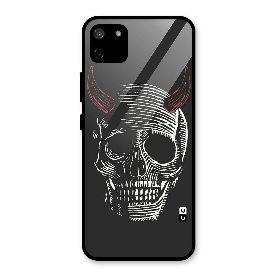 Spooky Face Glass Back Case for Realme C11