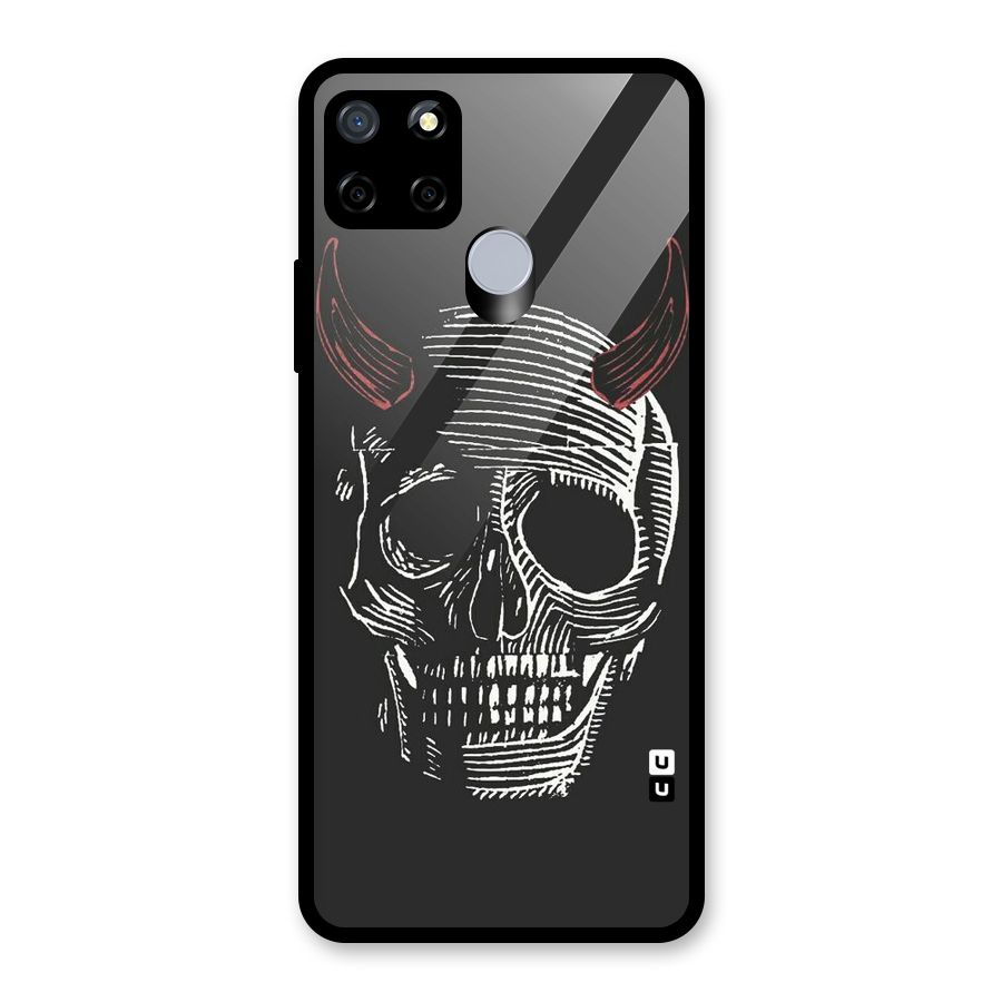 Spooky Face Glass Back Case for Realme Narzo 20