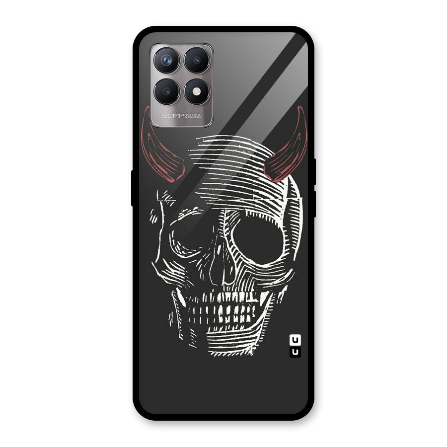 Spooky Face Glass Back Case for Realme Narzo 50