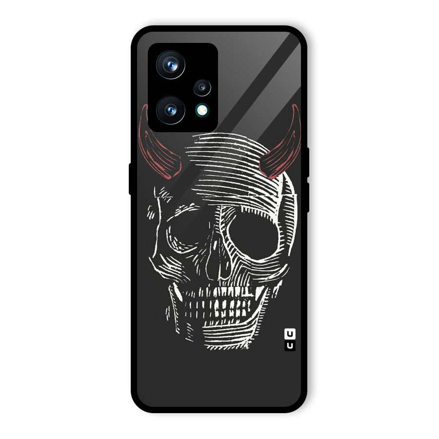 Spooky Face Glass Back Case for Realme Narzo 50 Pro
