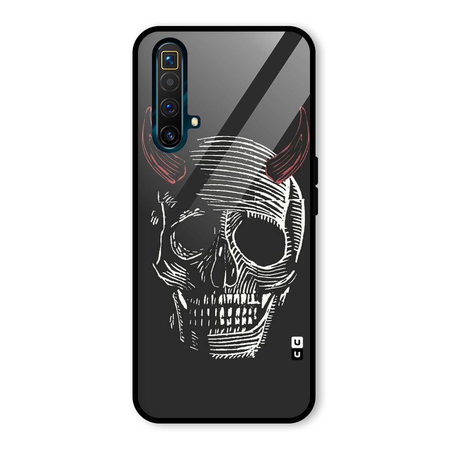 Spooky Face Glass Back Case for Realme X3