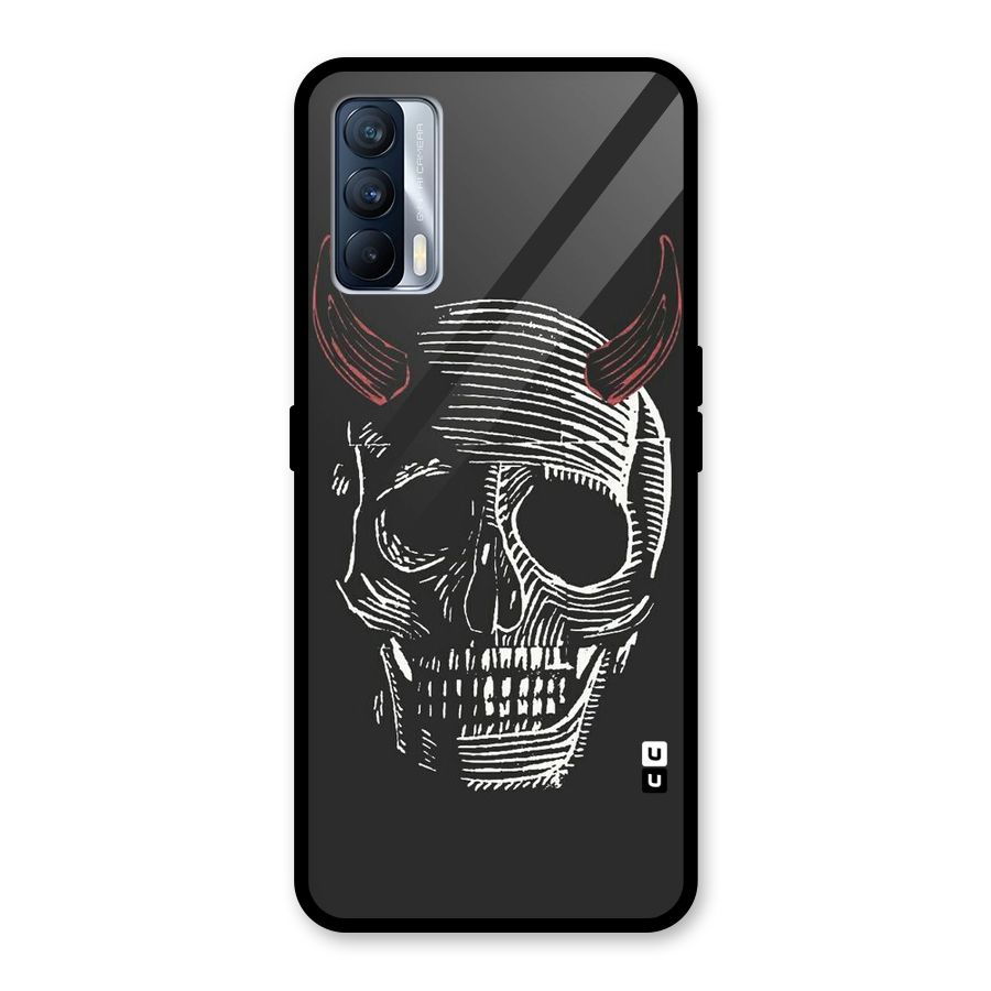 Spooky Face Glass Back Case for Realme X7