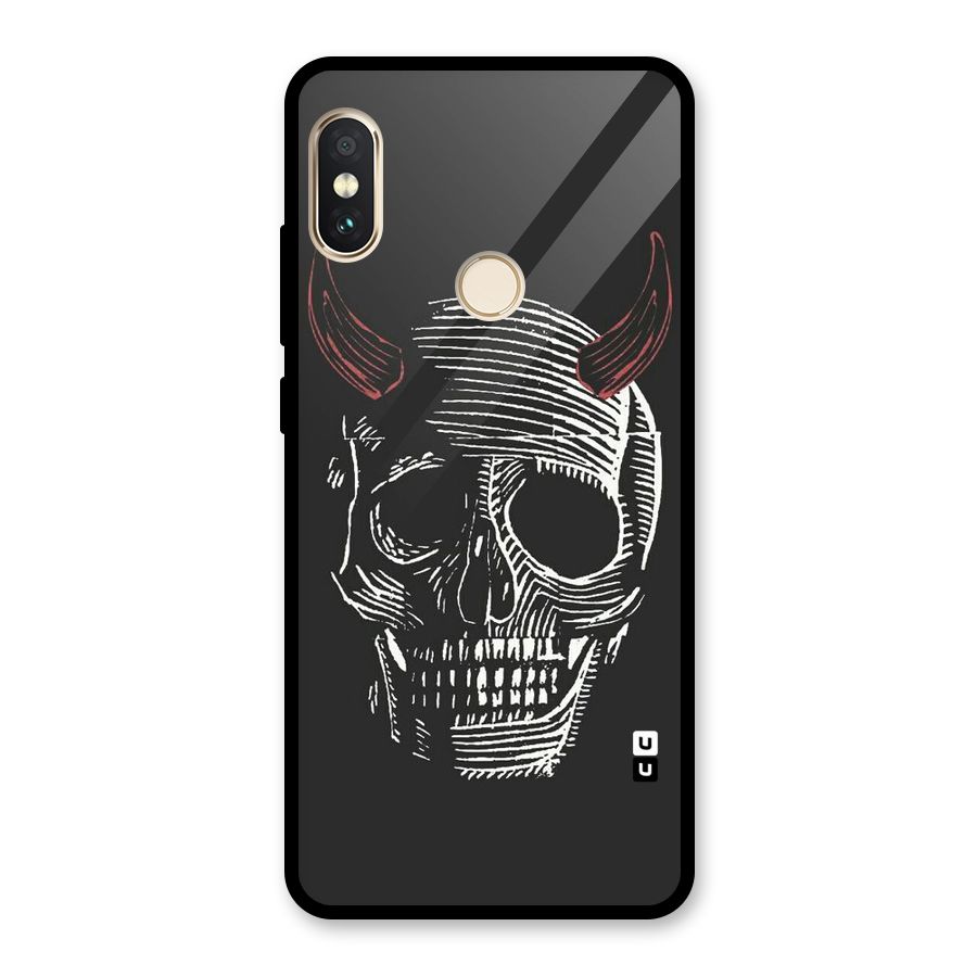 Spooky Face Glass Back Case for Redmi Note 5 Pro