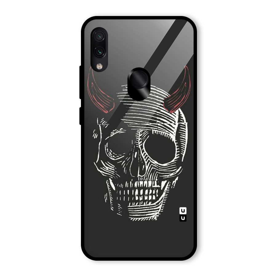 Spooky Face Glass Back Case for Redmi Note 7 Pro