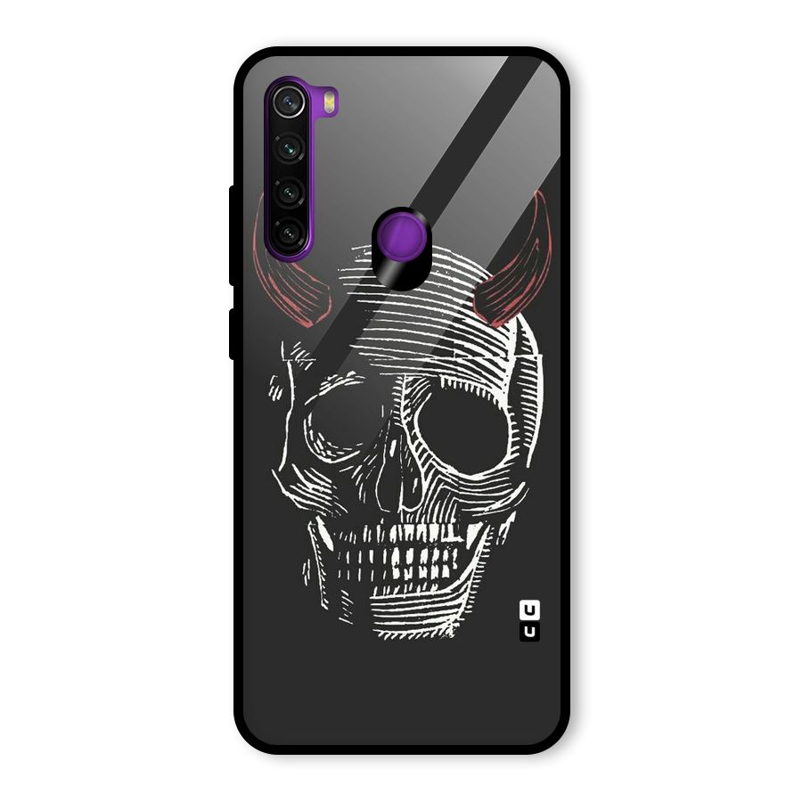 Spooky Face Glass Back Case for Redmi Note 8