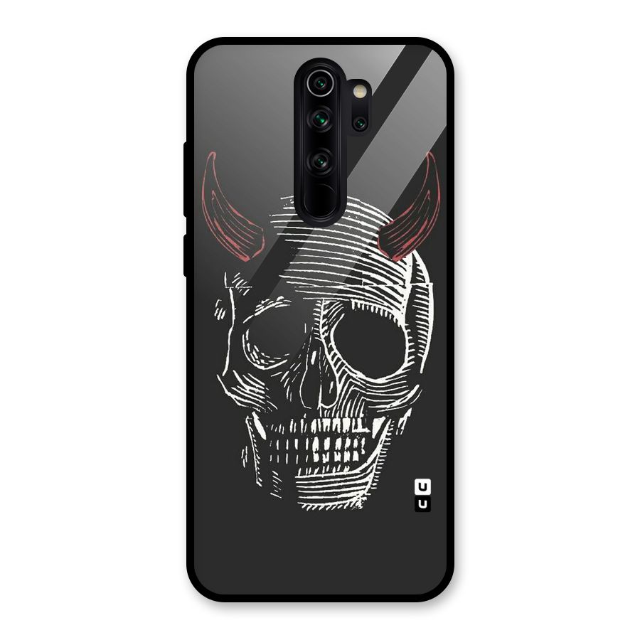 Spooky Face Glass Back Case for Redmi Note 8 Pro