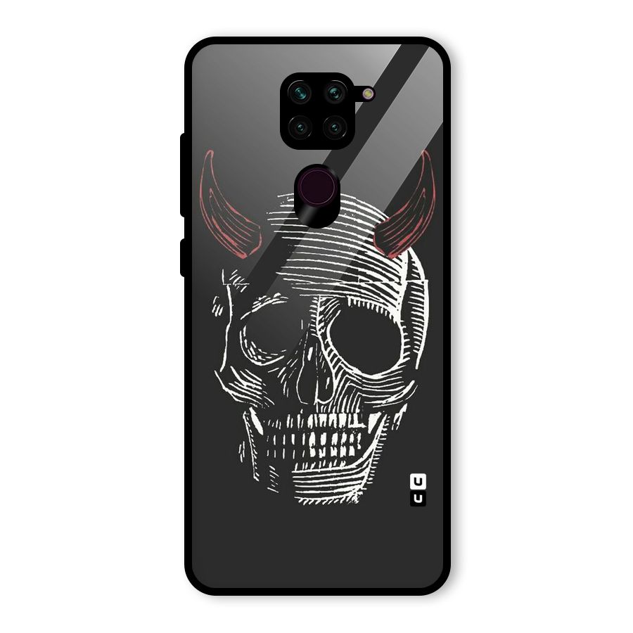 Spooky Face Glass Back Case for Redmi Note 9