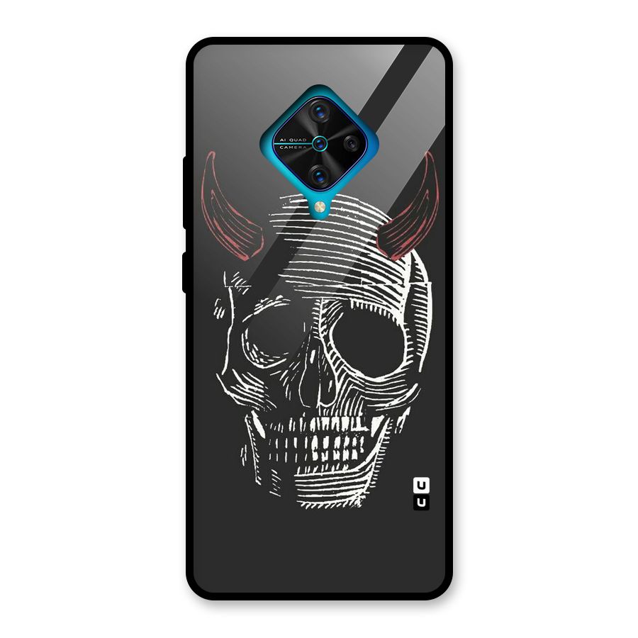 Spooky Face Glass Back Case for Vivo S1 Pro