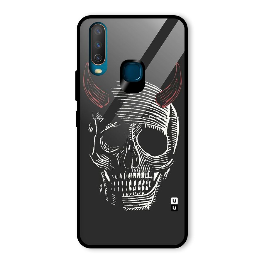 Spooky Face Glass Back Case for Vivo U10