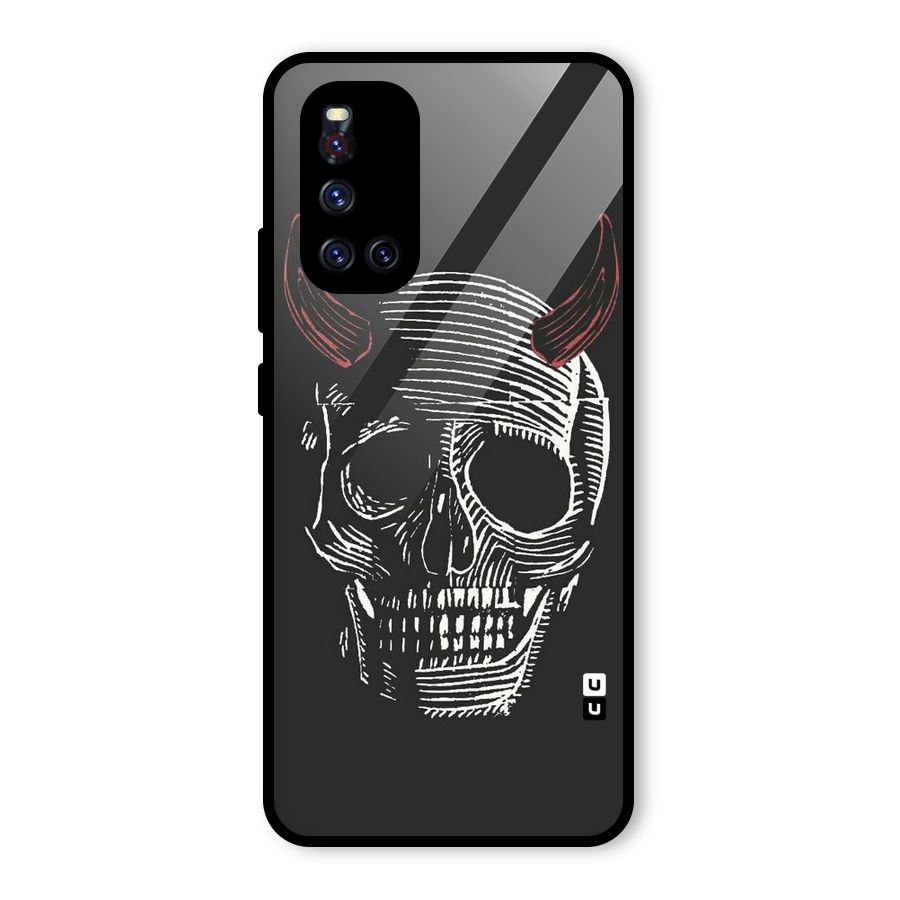 Spooky Face Glass Back Case for Vivo V19