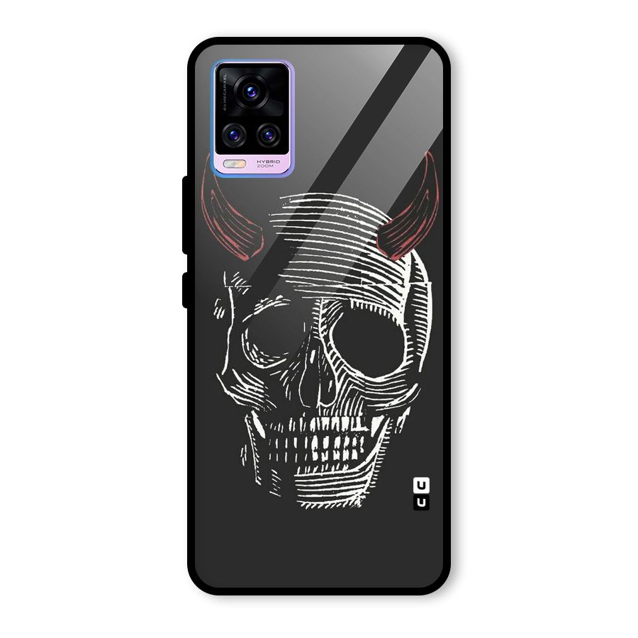 Spooky Face Glass Back Case for Vivo V20 Pro