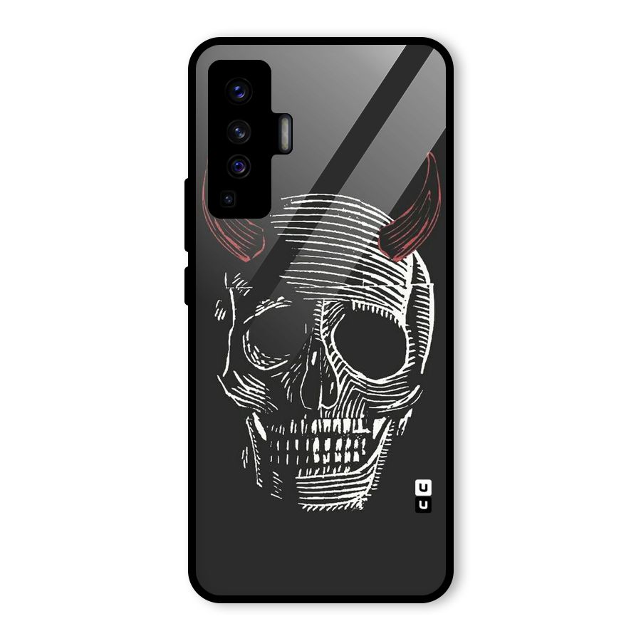 Spooky Face Glass Back Case for Vivo X50