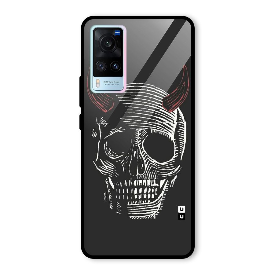 Spooky Face Glass Back Case for Vivo X60