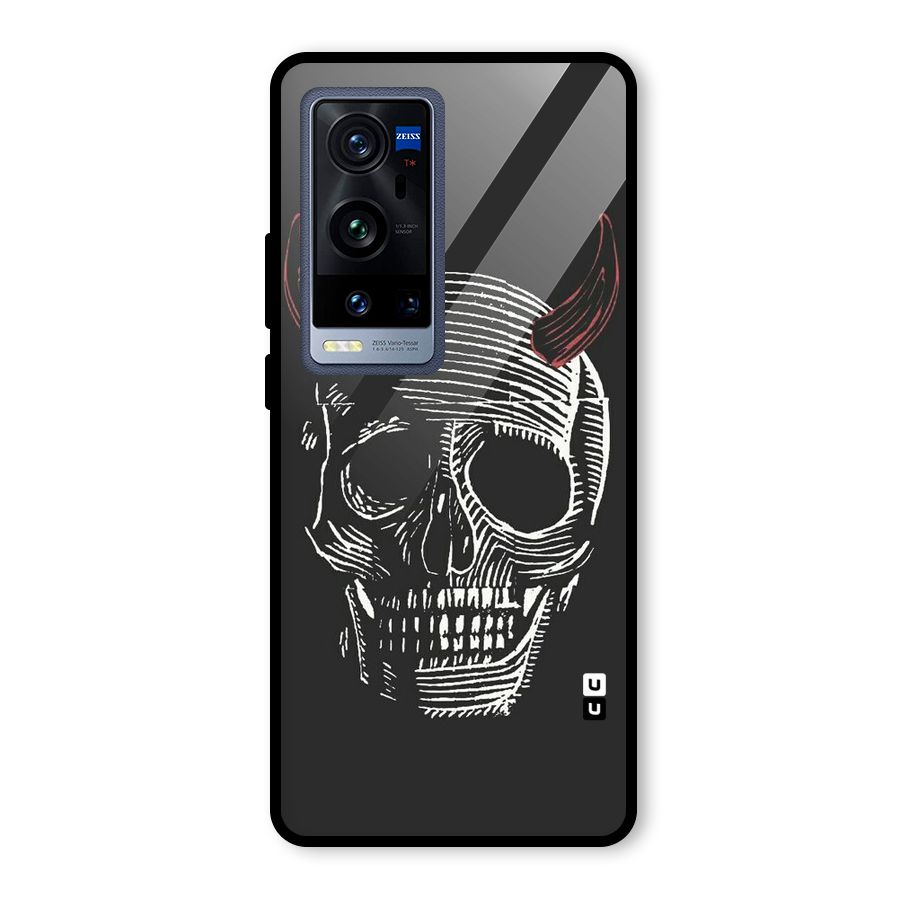 Spooky Face Glass Back Case for Vivo X60 Pro Plus